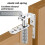 World Axis Hinge, Half-Height Door, Bidirectional Free Entry and Exit Door Hinge,  and Down Rotating Shaft 4