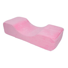Almohada en forma de U para pestañas 51x21x11cm Espuma viscoelástica Rosa