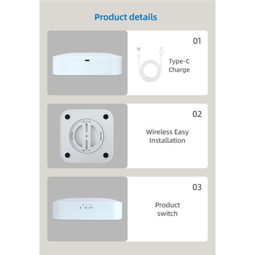 Motion Sensor Ceiling Light, Wireless LED Closet Light with Auto-/Off, 100 Detection, for Closet Pantry Laundry 2