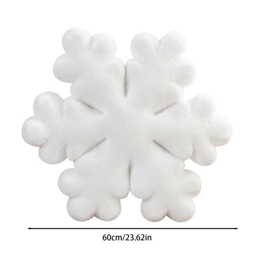 Snöflinge Prydnadskudde Sammet 40x40cm Dekorativ Kudde 2