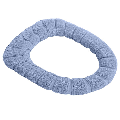 Coussin de siège de toilette d'hiver en peluche, lavable et réutilisable 1