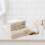Embroidered Cotton Bath Towel Set White 3-Piece 4