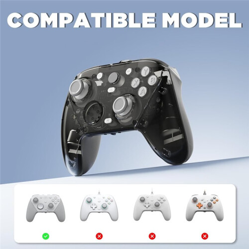 Magnetic Swappable Faceplates for  G7 Pro Controller,Clear Replacement Shell Kit Accessories for  G7 Pro 2