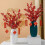 60 de tulpini artificiale roșii de ilex, 20 cm 4