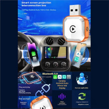 4in1 Wireless Carplay Adapter AI Box Airplay/Mirror Link/Android Auto/Carplay USB Dongle Wired to Wireless Carplay B