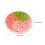 Ceramic Fruit-Printed Bowl and Spoon Set 2