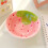 Ceramic Fruit-Printed Bowl and Spoon Set 3