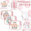 Regnbuefarvede, klare makeuptasker vandtætte PVC 10 stk. 4