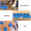 OUNONA Floor Installation Tool Spacers Kit Laminate Flooring for Blue 7