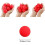 Palline di spugna magiche rosse, morbide e atossiche, 10 pezzi 2