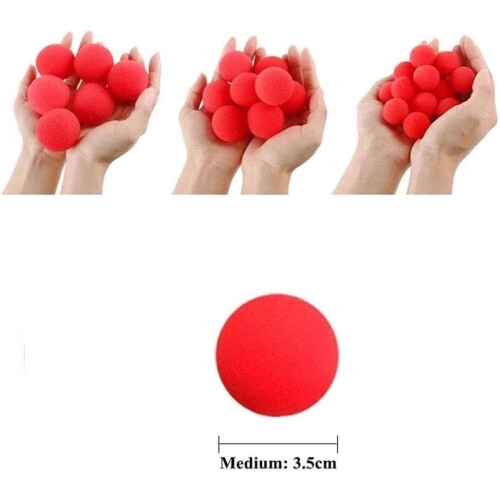 Palline di spugna magiche rosse, morbide e atossiche, 10 pezzi 1