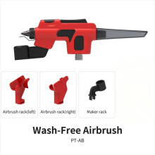PT-AB Waschfreie Airbrush mit Markerhalterung für Modellbau-Werkzeuge, Einfach zu Sprühen, Modellbaufarbe, Hobby-Bastelwerkzeug