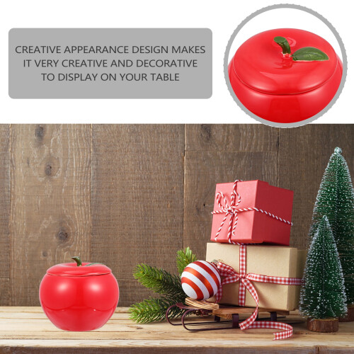 Ceramic Fruit-Shaped Food Storage Jar with Lid 2