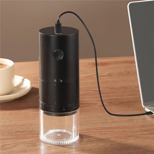 Electric Coffee Bean Grinder Rechargeable Automatic Grinder Portable Coffee Grinder with Ceramic Core 2