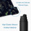 Mousepad Gamer XXL (31,5 x 11,8 polegadas), Base de Borracha Antiderrapante, Bordas Costuradas, Estampa Boho Lua Mágica Preta – Compatível com 2