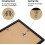 A4 Picture Frame Set Black 5-Pack for 6x8 with Mat or 6