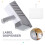 Label Applicator for 76x130mm Label Handheld Label Applicator Roller Opening Easy to Use Label Applicator 5