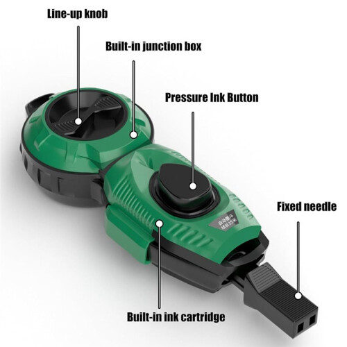 Automatic Retractable Chalk  Tool for Enhanced Efficiency in Construction and Woodworking 2