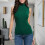 Ärmellose Rollkragenpullover für Damen, leichte, dehnbare Oberteile 8