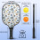 Σετ κουπιών Pickleball με κουπιά από fiberglass σε σχέδια λουλουδιών, 2 μπάλες και τσάντα – 3