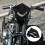 Prolunga universale per parabrezza moto in plastica nera, accessorio anteriore 4
