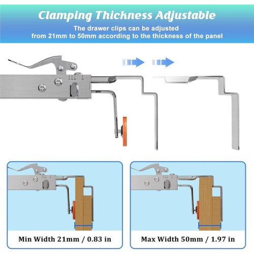 Drawer Front Installation Clamps Adjustable Drawer Fixing Clamp for Cabinet Installation Tools Drawer Front Fixing Clip 2