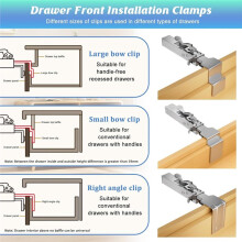 Drawer Front Installation Clamps Adjustable Drawer Fixing Clamp for Cabinet Installation Tools Drawer Front Fixing Clip