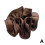 Γυναικείο μεγάλο Scrunchie μαλλιών 14cm με αλογοουρά, ελαστικό δεσίματος μαλλιών, 6