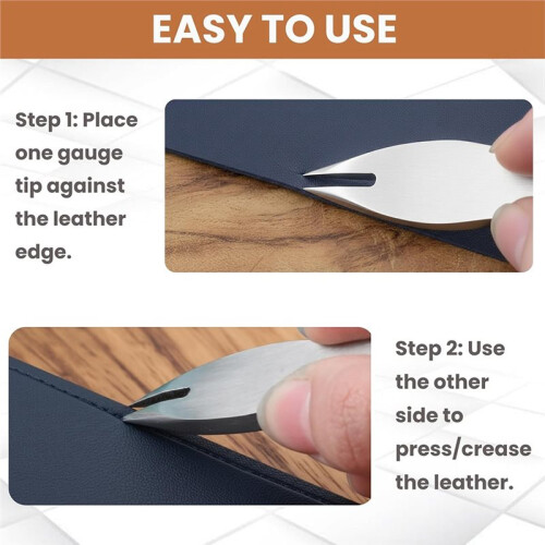 Leather Wing Divider Tool - 1pc Silver, 4mm, Premium Crafting Tool for Leather and DIY Projects 1