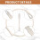 Leather Wing Divider Tool - 1pc Silver, 4mm, Premium Crafting Tool for Leather and DIY Projects 7