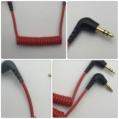Pavo1Pc3.5mm TRS til TRRS splitteradapter kabeloverførsel til Micro og Micro 2