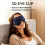 3D Sleep Mask 100% Light Blocking Comfort Adjustable Strap Night Travel Rest Essential 4