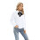 Damebluse med knapper og lange ermer, bluse med sløyfe 4