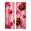 Valentine's Day Curtains 70x100cm Red Heart Rose Polyester 2