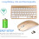 Wireless Keyboard & Mouse Set, Rechargeable 2.4G Numeric Combo with Nano USB Receiver – Compatible with Windows 3