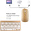 Wireless Keyboard & Mouse Set, Rechargeable 2.4G Numeric Combo with Nano USB Receiver – Compatible with Windows 8
