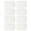 100Pcs Rectangular White Paper Cake Plates for Safe and Service 3