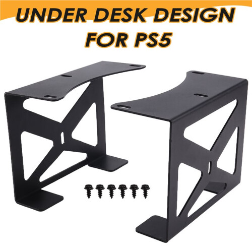 Supporto Sotto Scrivania per PS5 per PS5 Slim, Supporto Invisibile Compatibile con Console  5 Disc e Digital Edition 1