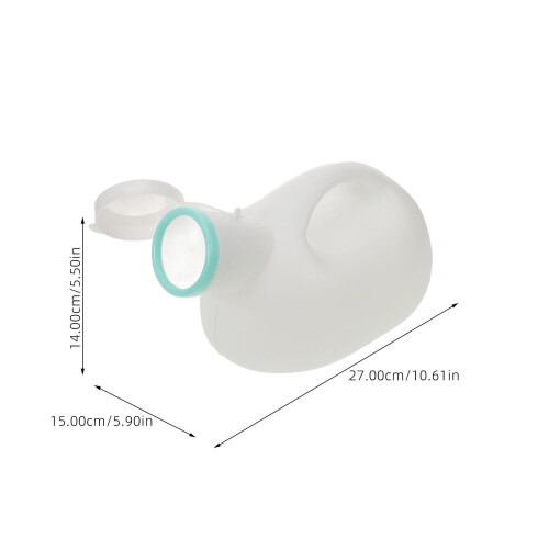 Portable Urinal Bottle White Plastic 1L 1