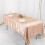 60" x 102" Satin Rectangular Tablecloth Nude Table Linen 3