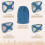 Σετ κύβων Premium5Packing - Ελαφριοί οργανωτές αποσκευών ταξιδιού από πλέγμα με τσάντα 3