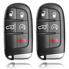 Key Fob, Keyless Entry Remote Control for Grand Cherokee 2014-2022, M3N-40821302 68143505, 433MHz 2PCS