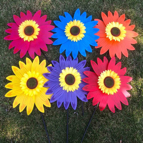 Ανεμόμυλοι EASTIN Sunflower, Ανεμόμυλοι κήπου 14" για διακόσμηση γκαζόν και αυλής – 2