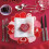 Valentine's Day Red Embroidered Placemats 35x35cm 5