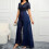 Dame V-hals jumpsuit - Polyester festkjole til afslappet, bryllup og dans 6