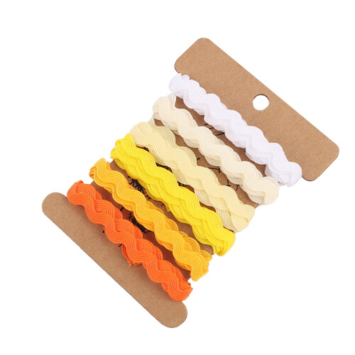 2 τεμάχια Rick Rack Trim Κορδέλες DIY Χειροτεχνίες Διακόσμηση Ρούχων 8 χιλ. 1