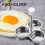 Stainless Steel Egg Poacher Pan Nonstick 3-Cup 7