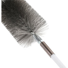 50-Inch Long Tent Wood Burning Stove Pipe Stainless Steel Cleaning Brush, and Chimney Cleaning Wire Brush