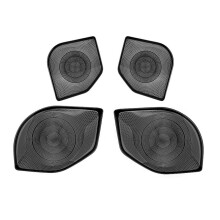 Car Stainless Steel Door Sound Speaker Horn Panel Trims Audio Loudspeaker Cover for TACOMA 2024 Black