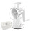 5-in-1Rotary Cheese Grater with Handle, 5Replaceable Stainless Blades & Strong Suction Base (White) 6